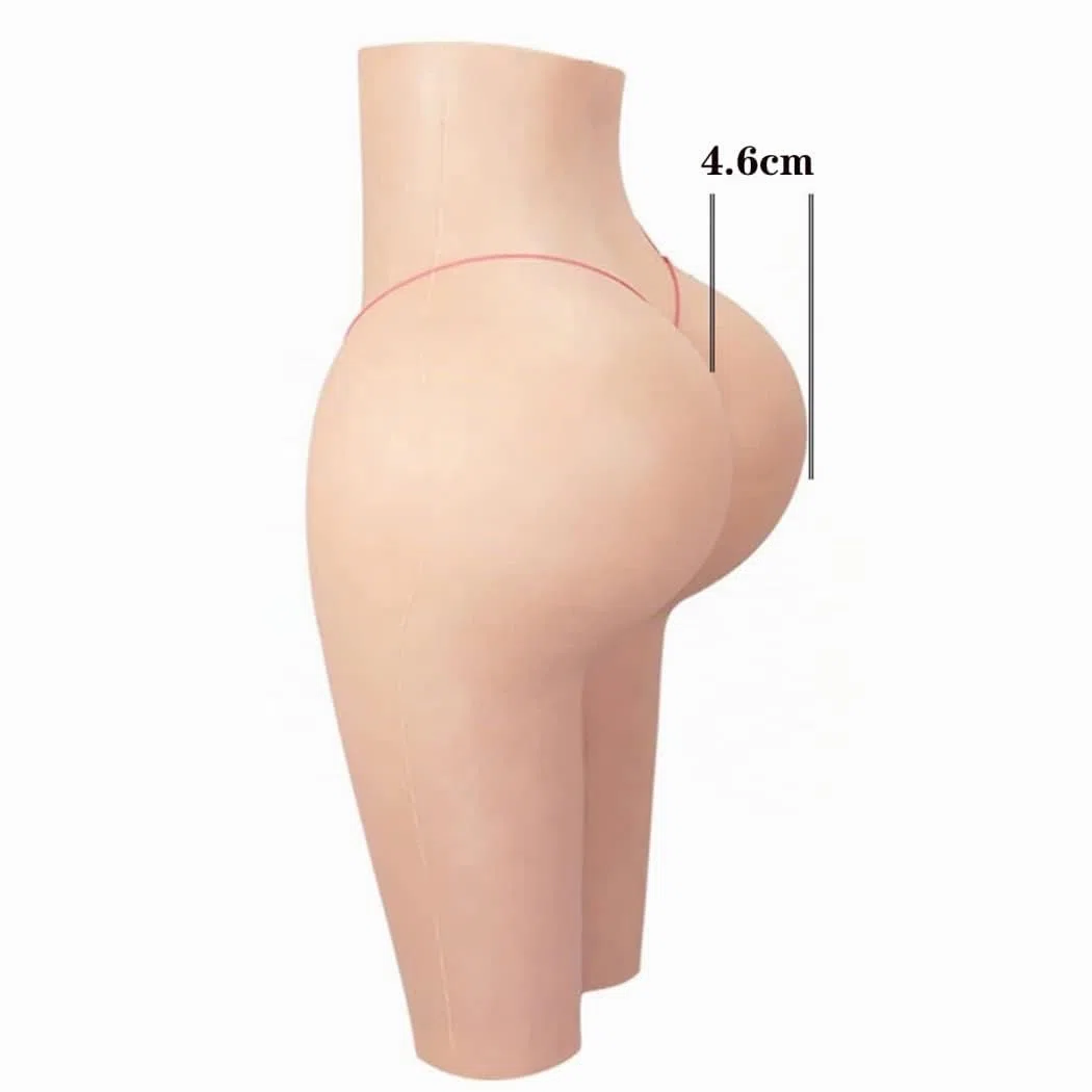 XSWL Silikon Full Hip Pants Sexy Gesäß Dickes Hüftpolster Hip Up Enhancer Crossdresser Verdicken 4,6 cm Transgender Panty