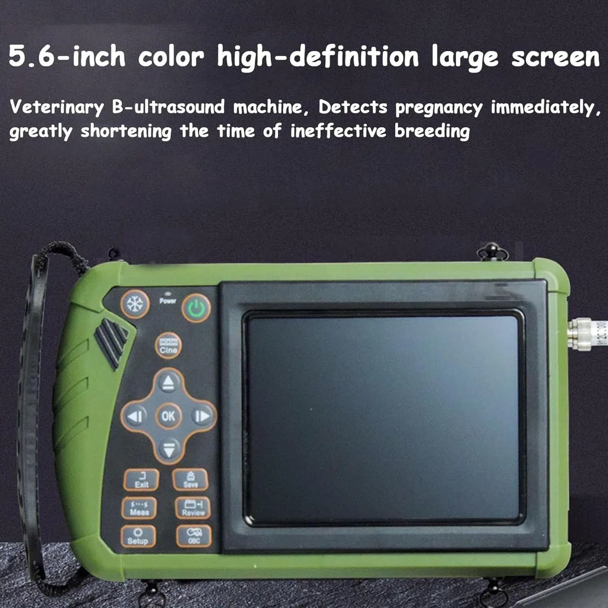 Tierärztliche Diagnose der Schwangerschaft, tragbarer Ultraschall für Tierarzt, zur Bildgebung von Schweinen, Schafen, trächtigen Hunden und Katzen, mit 3,5 MHz Sonde